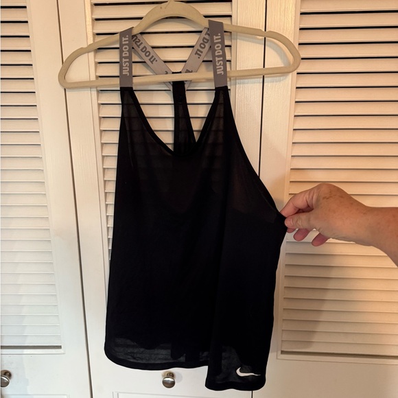 Nike Tops - Nike Black Backless Relaxed Tank Top